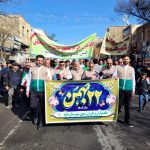 راهپیمایی ۲۲ بهمن شهرستان ساوه حضور پرشور مردم