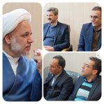 دیدار مدیر عامل و مدیر شرکت توزیع نیروی برق با امام جمعه ساوه