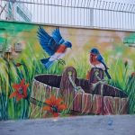 تلطیف جداره‌های شهری ساوه با اجرای طرح های نقاشی دیواری