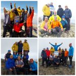 صعود موفقیت آمیز کوهنوردان ساوجی به چهار قله در منطقه استان مرکزی شهرستان ساوه وزرندیه