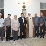 دیدارمسئولین باپیشکسوت خوشنویسی ساوه| استاد داود کاوه