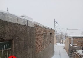 بارش برف در روستای جوشقان نوبران